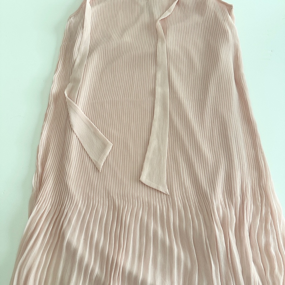 NWT DKNY Powder Pink Pleated Dress